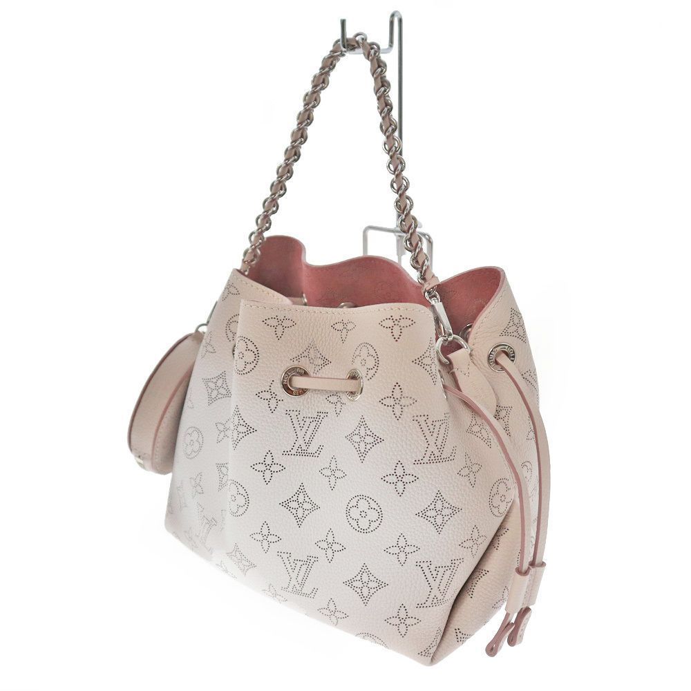 Bella Drawstring  Shawl Monogram Mahina Perforated Pink